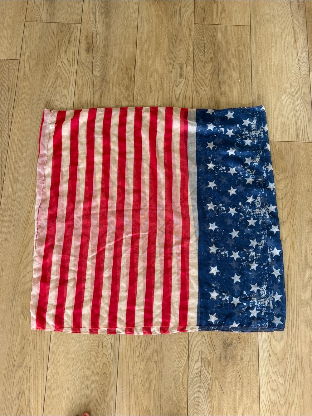 Nordstrom Red, White & Blue American Flag Print Scarf